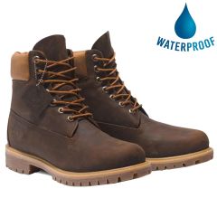Timberland Mens 6 Inch Premium Waterproof Boots - Brown - A628D