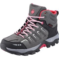 Rieker Womens Water Resistant Walking Hiking Boots - Grey Schwarz