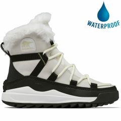 Sorel Womens ONA RMX Glacy Waterproof Ankle Boots - Sea Salt Black
