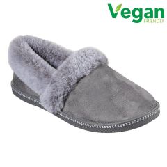 Skechers Womens Cozy Campfire Team Toasty Vegan Slippers - Charcoal