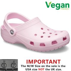 Crocs Womens Classic Clog Sandals - Ballerina Pink