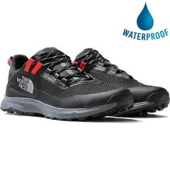 North Face Mens Cragstone Waterproof Walking Shoes - TNF Black Vandis Grey
