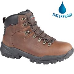 Johnscliffe Mens Waterproof Walking Boots - Chestnut Brown