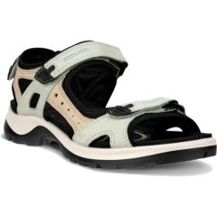 Ecco Shoes Women's Offroad Leather Walking Sandals - Matcha Sand