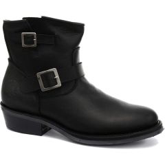Grinders Mens Charger Engineer Ankle Boots - Black