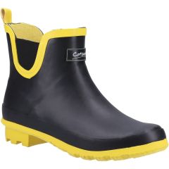 Cotswold Womens Blakney Ankle Wellies - Black Yellow