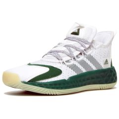 Adidas Mens Basketball Pro Boost Low Trainers - White Green