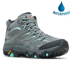 Merrell Womens Moab 3 Mid GTX Waterproof Walking Hiking Boots - Sedona Sage