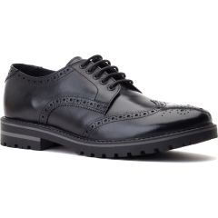 Base London Men's Gibbs Brogue Shoes - Black