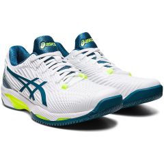 Asics Mens Solution Speed FF 2 Tennis Shoes - White Restful Teal