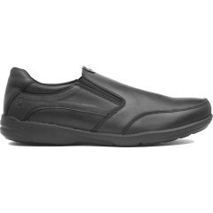 Hush Puppies Mens Aaron Wide Fit Slip On Shoes - Black