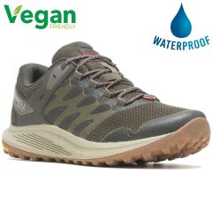 Merrell Mens Nova 3 GTX Waterproof Vegan Trainers - Olive