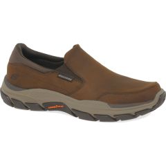 Skechers Mens Respected Calum Shoes - Dark Brown