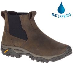 Merrell Mens Moab Adventure Chelsea Polar Waterproof Boots - Brown