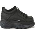 Buffalo Boots Womens 1339-14 Chunky Platform Trainers Shoes - Black