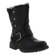 Cipriata Womens Andreana Biker Style Ankle Boots - Black