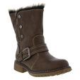 Cipriata Womens Andreana Biker Style Ankle Boots - Brown