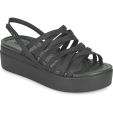 Crocs Women's Brooklyn Strappy Low Sandals - Black