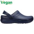 Crocs Mens Womens Specialist II Clogs Vegan Slip On Work Shoes - Navy