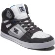 DC Mens Pure High Top Trainers - Grey White Blue