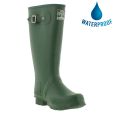 Woodland Mens Womens Wellies Wide Fit Wellington Boots - Green