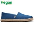 Toms Womens Classic Espadrille Vegan Shoes - Plant Dyed Indigo