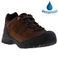 Aigle Mens Vedur Low Waterproof Walking Hiking Shoes Trainers - Dark Brown