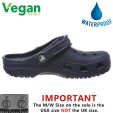 Crocs Mens Womens Classic Clog Vegan Work Shoes Sandals - Navy