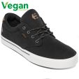 Etnies Mens Jameson 2 Eco Vegan Shoes - Black Black White