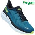 Hoka One One Mens Clifton 8 Running Shoes - Blue Coral Butterfly
