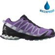 Salomon Womens XA Pro 3D V8 GTX Waterproof Shoes - Royal Lilac Lavender Slate
