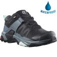Salomon Womens X Ultra 4 GTX Waterproof Shoes - Black Stormy Weather