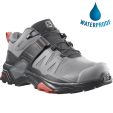 Salomon Womens X Ultra 4 GTX WIDE Waterproof Walking Boots - Alloy Quiet Shade Burnt Sienna