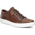 Ecco Shoes Men's Soft 7 Leather Trainers - Whisky