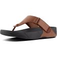 FitFlop Mens Trakk II Leather Toe Post Sandals - Dark Tan (277)