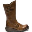 Fly London Womens Mes 2 Wedge Zip Up Boots - Camel