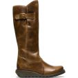 Fly London Womens Mol 2 Knee High Wedge Boots - Camel