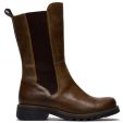Fly London Womens Relm Leather Boots - Camel