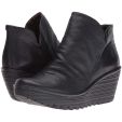 Fly London Womens Yip Leather Wedge Ankle Boots