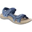 Free Spirit Womens Frisco Adjustable Sandals - Denim