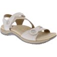 Free Spirit Women's Malibu Adjustable Leather Sandals - Sand White