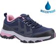 Cotswold Womens Wychwood Waterproof Shoes - Navy Pink
