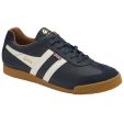 Gola Made In England Men's Harrier Elite Trainers - Navy Off White