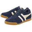 Gola Mens Harrier Classics Suede Trainers Shoes - Navy White