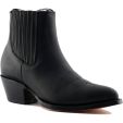 Grinders Men's Maverick Western Cowboy Pointed Toe Ankle Boots - Black