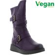 Heavenly Feet Women's Hannah 4 Wedge Boots - Purple