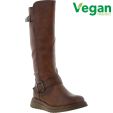 Heavenly Feet Womens Rubymae Tall Vegan Boots - Chocolate