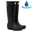 Hunter Mens New Original Tall Wellies Rain Boots - Black