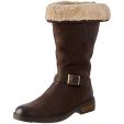 Hush Puppies Womens Bonnie Mid Calf Leather Boots - Brown