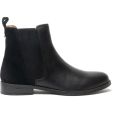 Hush Puppies Womens Chloe Leather Chelsea Boots - Black